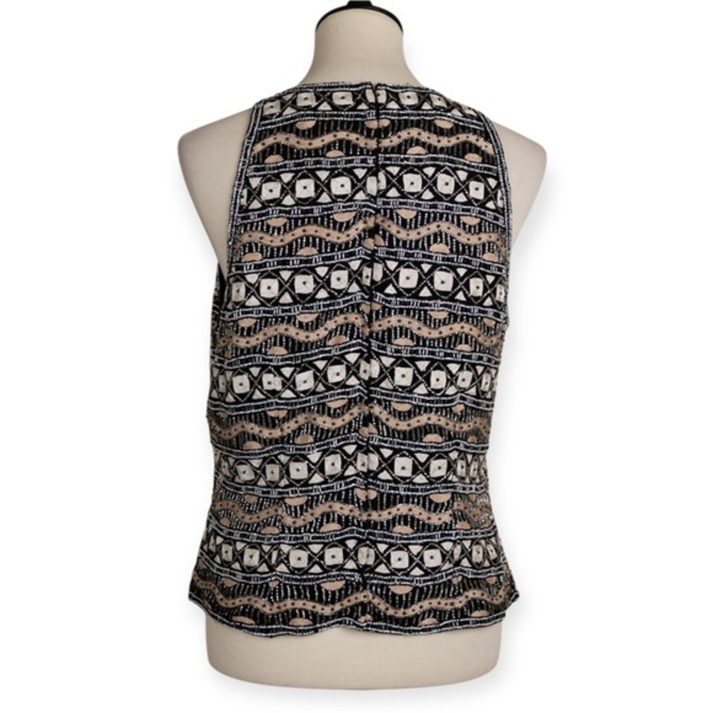 Chaudry Full Sequin Silk Top Art Deco Cocktail Glam Special Occasion Sz M NEW - Picture 7 of 11